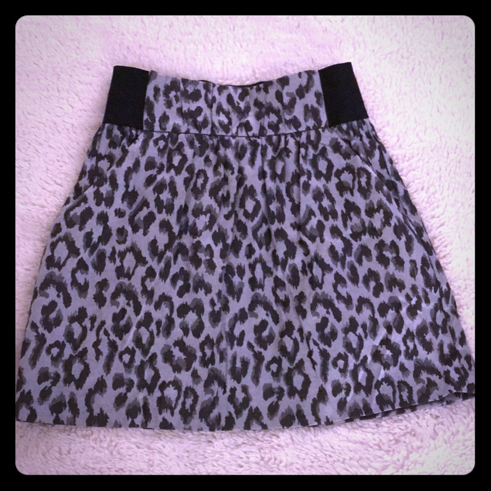 Cheetah print skirt